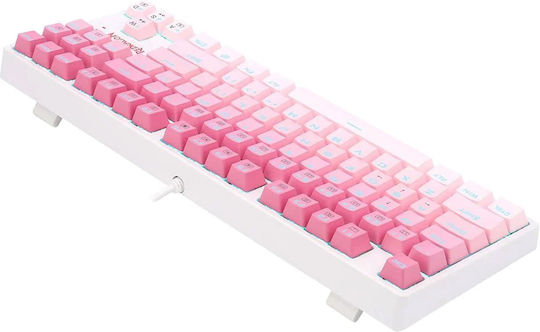 Redragon K645W-GP-RGB Gaming Tastatur Tenkeyless mit RGB-Beleuchtung (Englisch US) Rosa