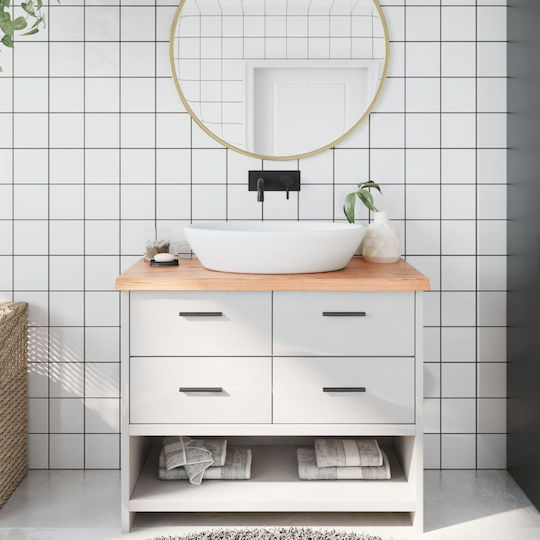 vidaXL Countertop without Sink L100xW60xH4cm Brown