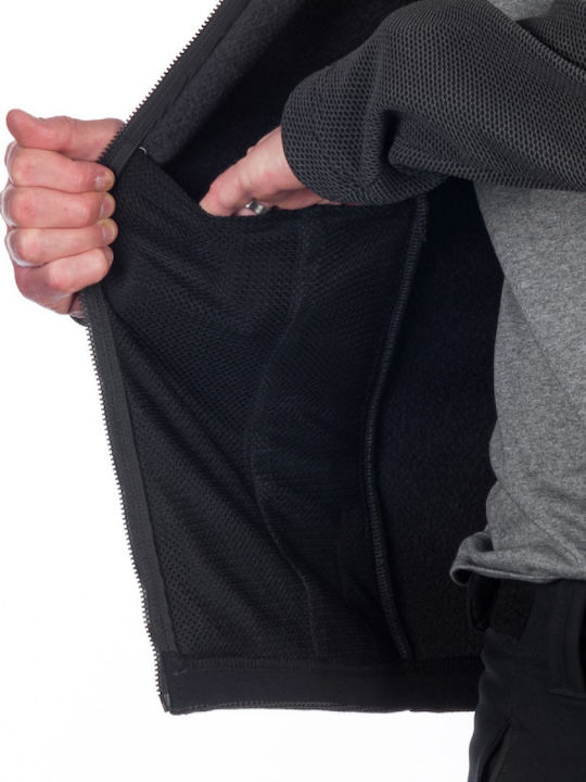 Ανδρική Ζακέτα Fleece Μαύρη