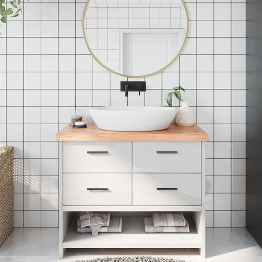 vidaXL Countertop without Sink L100xW60xH6cm Brown