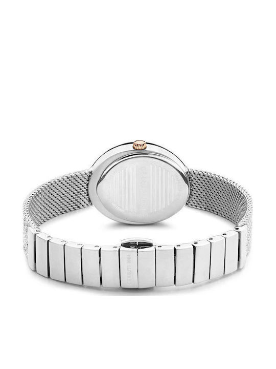 Cerruti Crystals Ceas de Damă cu Argintiu Brățară Metalică