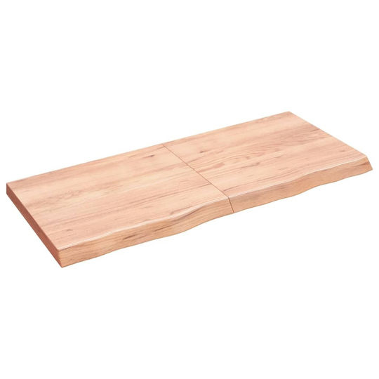 vidaXL Waschtisch ohne Waschbecken L140xB60xH6cm Braun