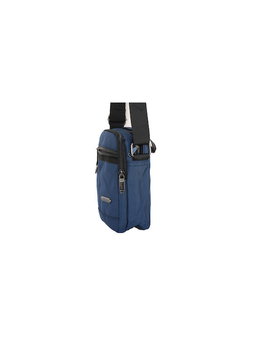 Vamore Ανδρική Τσάντα Ώμου / Χιαστί Μπλε