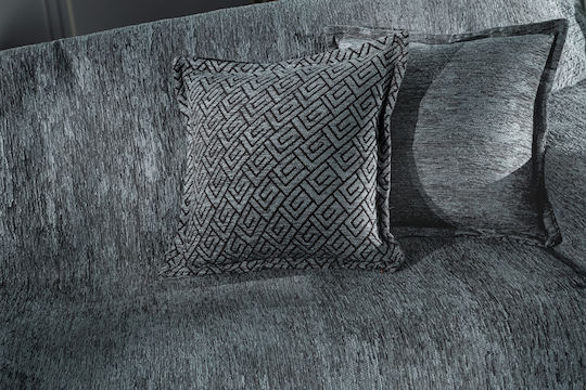 Guy Laroche Nobel Decken & Couchdecken Viersitzer-Sofa Überwurf Chenille 180x350cm Anthrazit