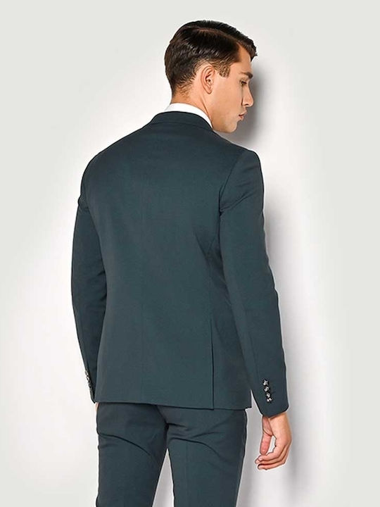 Men's Winter Suit Slim Fit Green