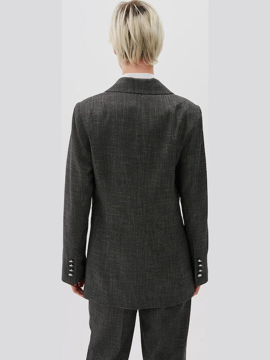 Bill Cost Women's Double Breasted Blazer Gray