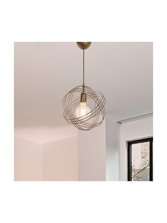 Pakketo Pendant Light for Socket E27 Gold 30cmx75cmcm