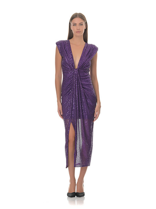 Farmaki Dress Evening Purple