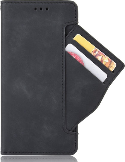 Skin Feel Calf Pattern Horizontal Book Δερμάτινο Μαύρο (Realme C21)