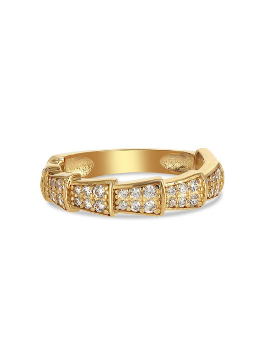 Vitopoulos Women's Gold Ring with Zircon 14K