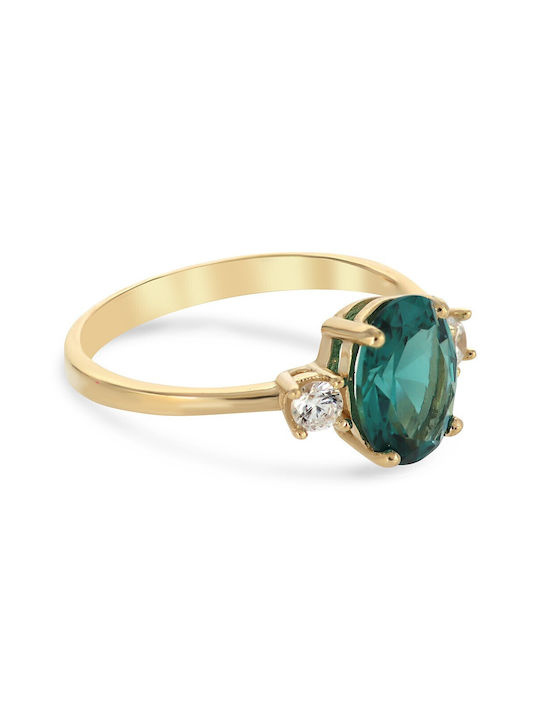 Vitopoulos Damen Ring mit Steinen aus Gold 14K