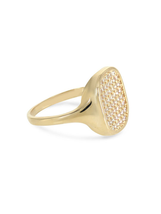 Vitopoulos Women's Gold Ring with Stone 14K