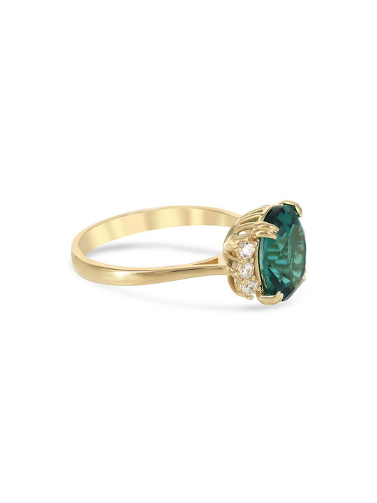 Vitopoulos Women's Gold Ring with Stone 14K