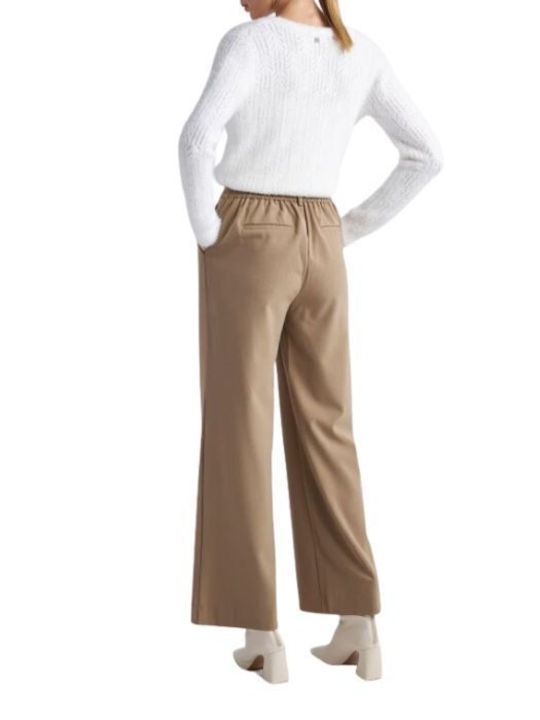 Attrattivo Women's Fabric Trousers Brown