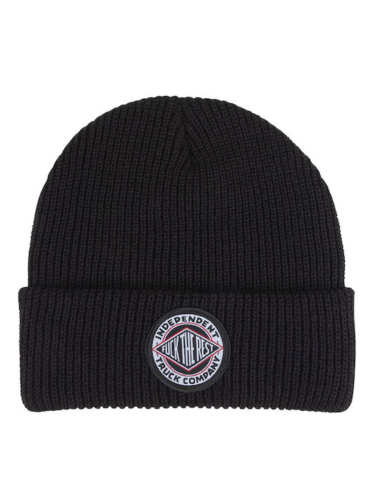 Independent Knitted Beanie Cap Black