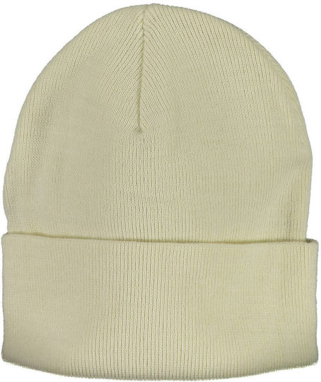 Beanie Beanie with Rib Knit in White color