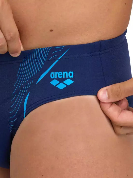 Men's Swimwear Slip Blue with Patterns
