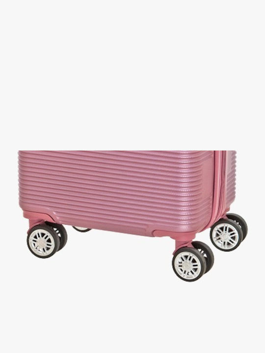 Bartuggi Reisekoffer Hart Rosa für Kabine mit 4 Rädern Höhe 55cm
