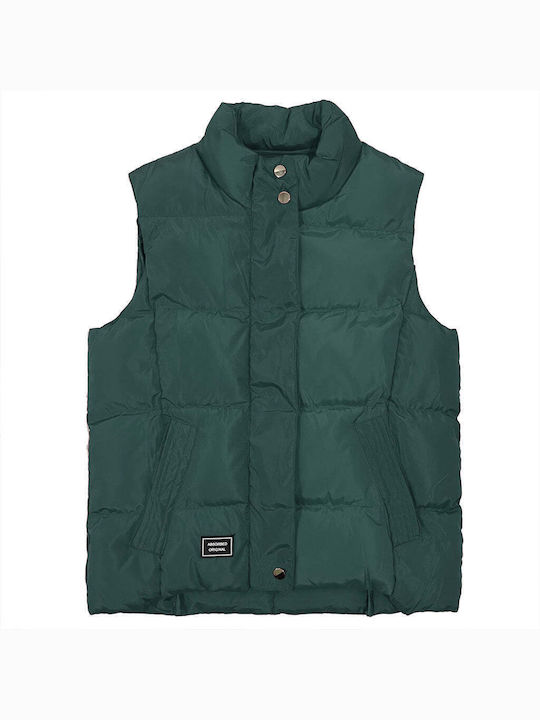 Ustyle Women's Short Puffer Jacket for Winter Green