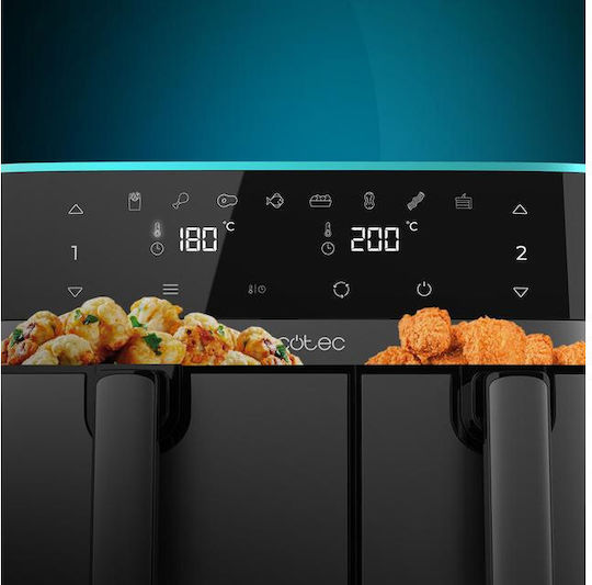 Cecotec Cecofry DuoSize 9000 Air Fryer με Διπλό Αποσπώμενο Κάδο 9lt Γκρι