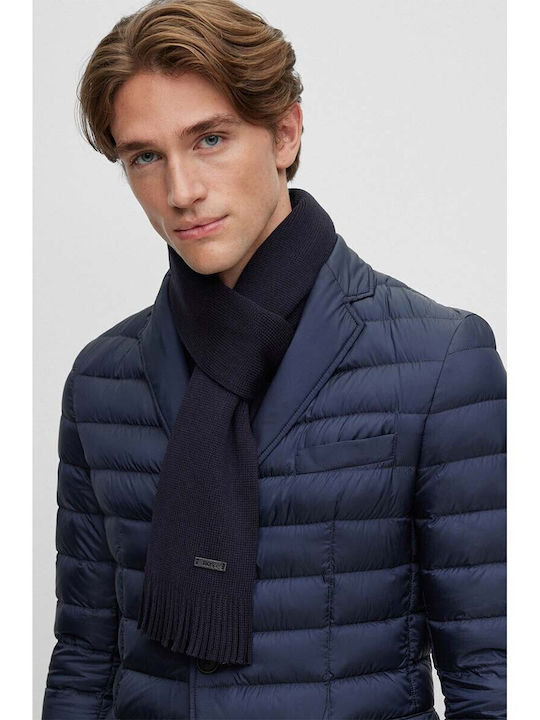 Men's Wool Scarf Blue