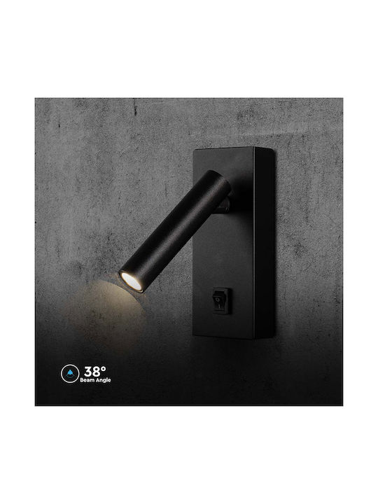 V-TAC Единично LED Неутрално бяло Спот в Черен Цвят