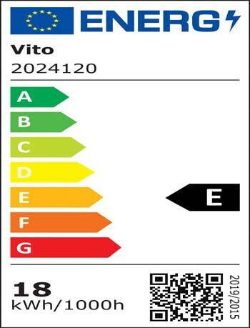 Vito Panou LED Pătrat Încastrat 18W cu Lumină Alb Cald 3000K 20.5x20.5cm