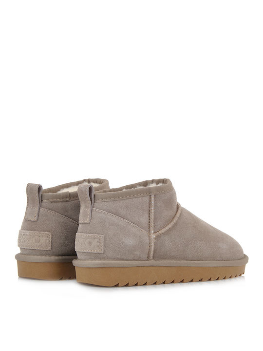 Wildleder Stiefeletten Damen Braun