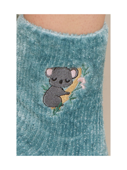 Noidinotte Damen Socken Koala Blue 1Pack