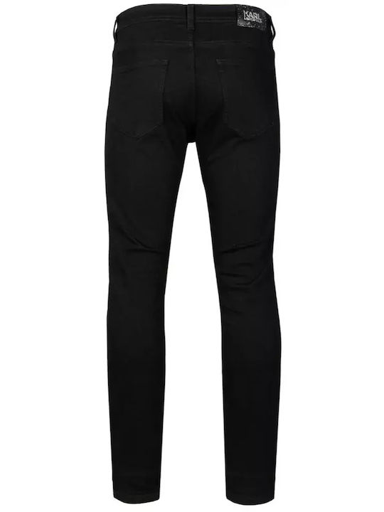 Karl Lagerfeld Herren Jeanshose in Regular Fit Schwarz