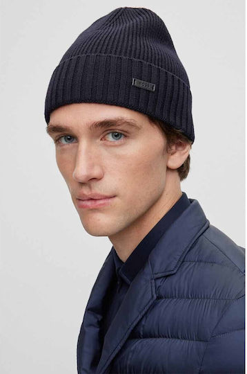 Fati Ribbed Beanie Cap Blue