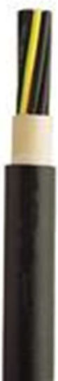 Nexans NYY Power Cord with Diameter 4x2.5mm² in Black Color 1m 1pcs