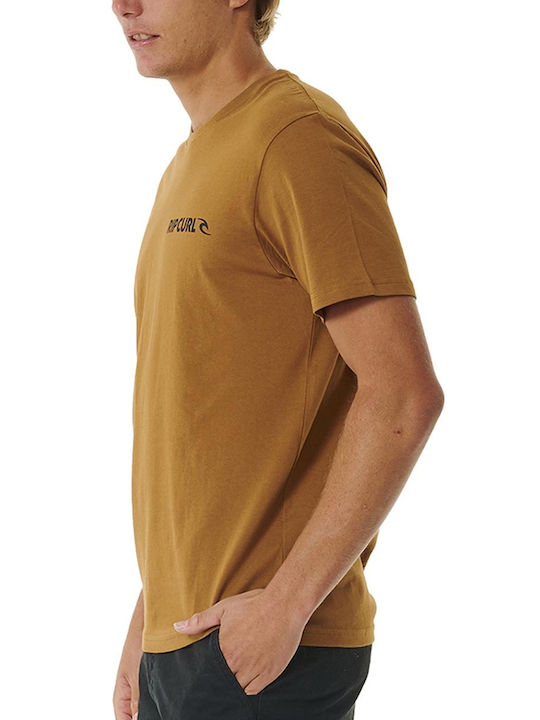 Rip Curl Men's Short Sleeve T-shirt Brown