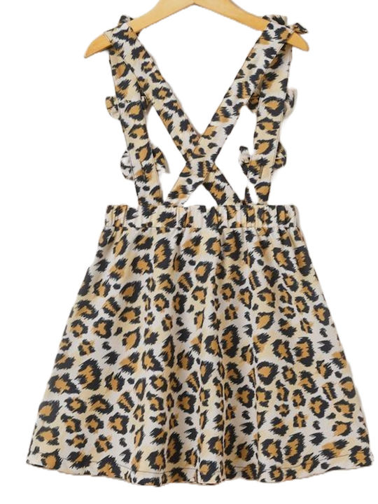 TakTakBaby Rochie pentru Copii Animal Print Fără mâneci Galben