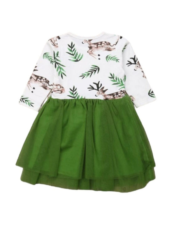 TakTakBaby Kids Dress Long Sleeve Green