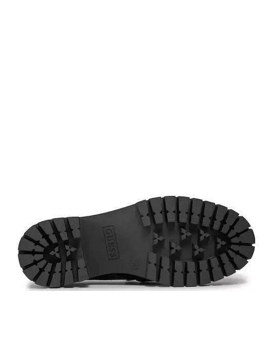 Leder Damen Mokassins in Braun Farbe