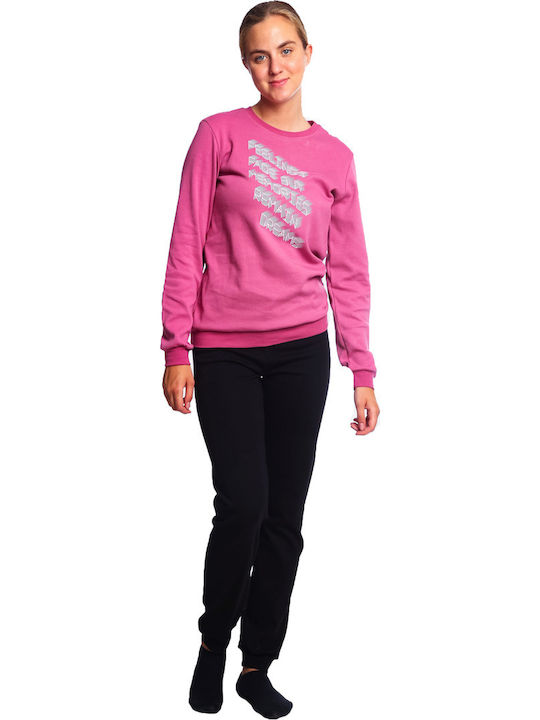 Dreams by Joyce Winter Women's Cotton Pink Pyjama Set Memories
