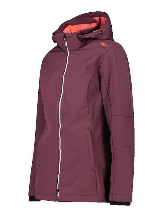 Softshell Γυναικείο Μπουφάν Μπορντό