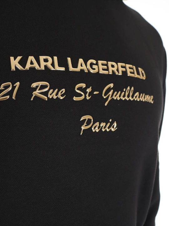Sweatshirt mit Kapuze Schwarz