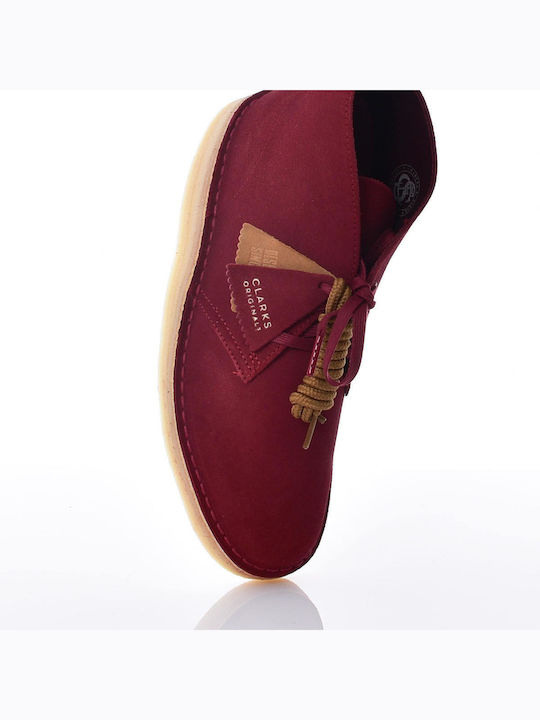 Desert Wildleder Burgundisch Herrenstiefel