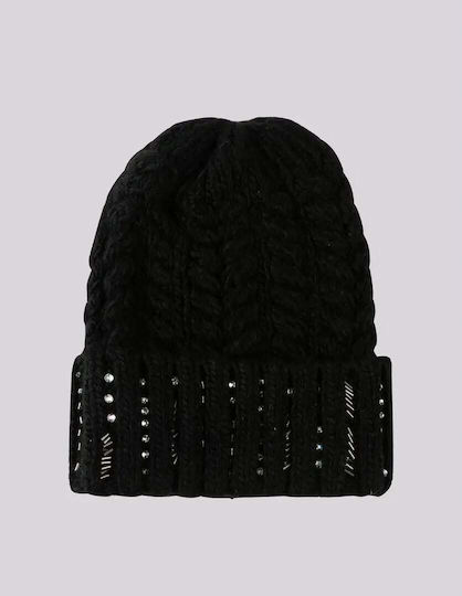 Beanie Unisex Beanie Knitted in Black color