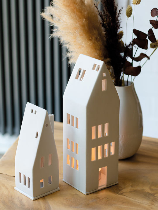 Raeder Christmas White Candlestick 30x10cm