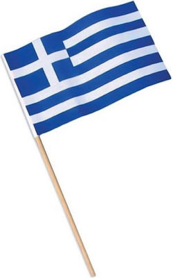 Polyester Flag of Greece with Stake 40x25cm 12τμχ