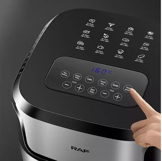Raf R5328 Air Fryer 6.8lt Ασημί