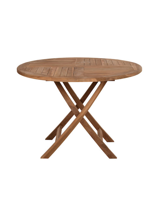 Tisch Zusammenklappbar Kendall Natural 106x106x73cm