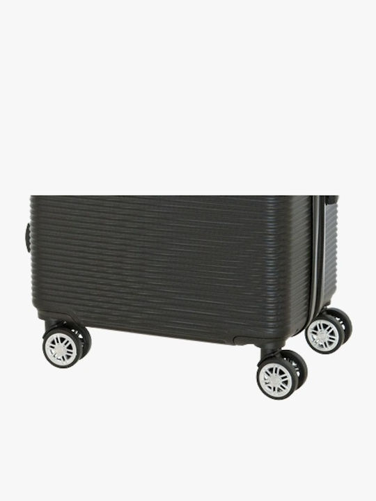 Bartuggi Medium Hard Travel Suitcase Black with 4 Wheels Height 65cm