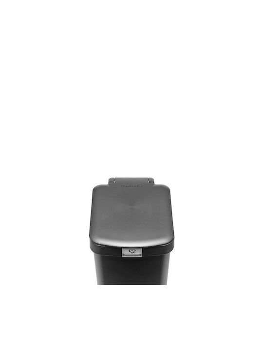 Brabantia Brabantia Stepup Mülleimer Kunststoff mit Pedal Grau 16lt