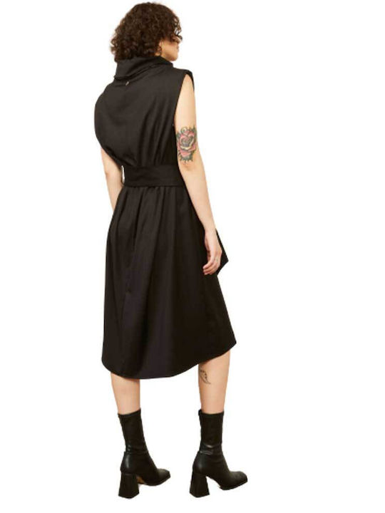 Souvenir Midi Evening Dress Black