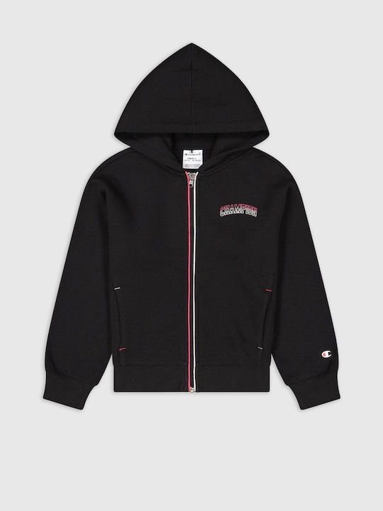 Champion Kids Cardigan with Hood Black