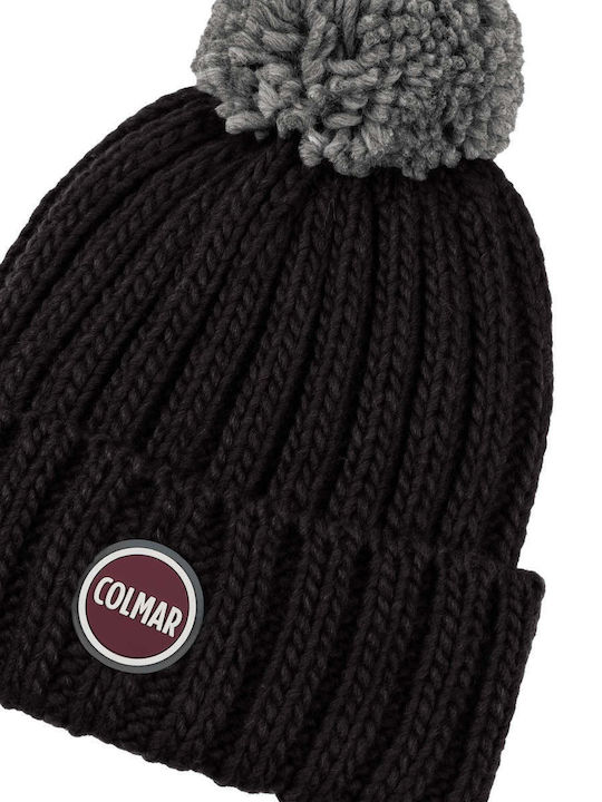 Beanie Unisex Σκούφος Πλεκτός σε Μαύρο χρώμα